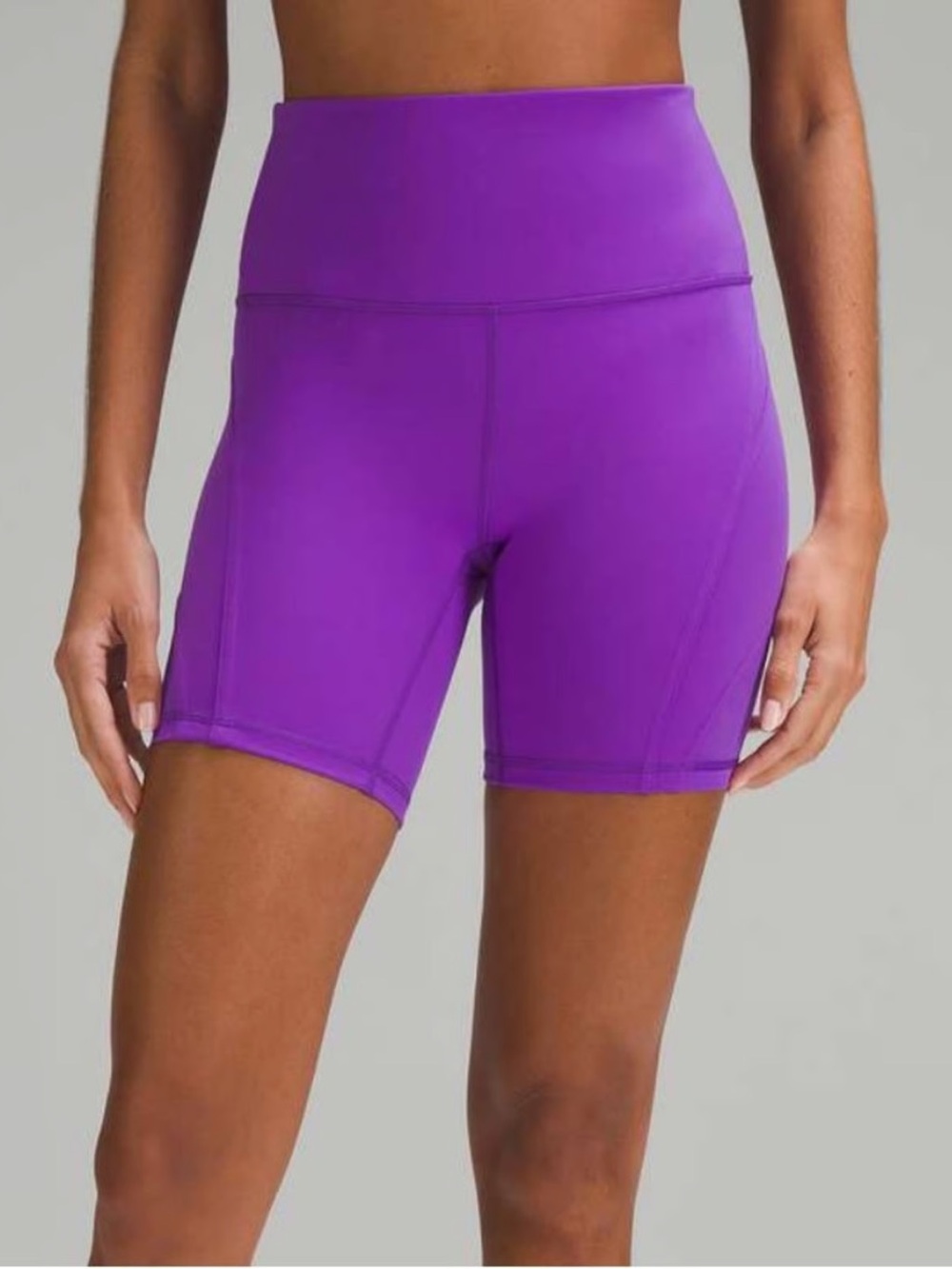 lululemon athletica Vibrant Purple High-Rise Bike Shorts